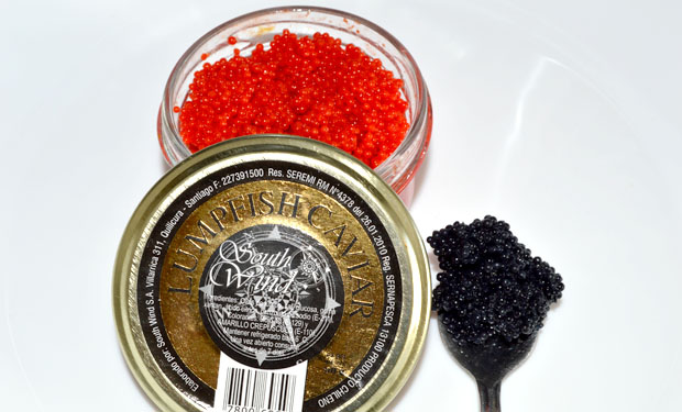Caviar rojo y negro x 50 gramos